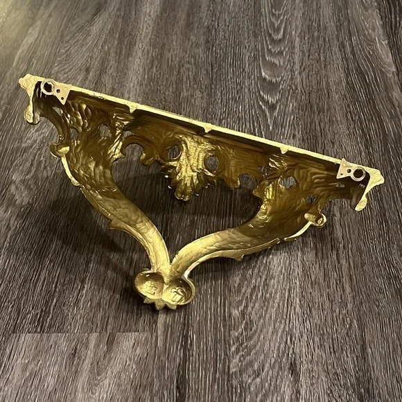 Vintage Italian Floating Wall Shelf Ledge Mount Ornate Florentine - Picture 8 of 9